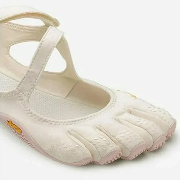 Vibram Off-White Pink Sole FiveFingers Toe Shoes 39 (7.5-8) - Picture 3 of 8